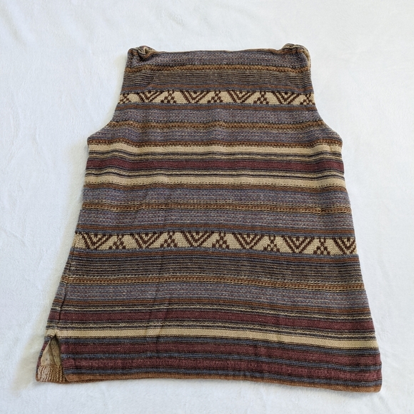 Ralph Lauren Aztec linen knitted sleeveless top - Picture 2 of 5